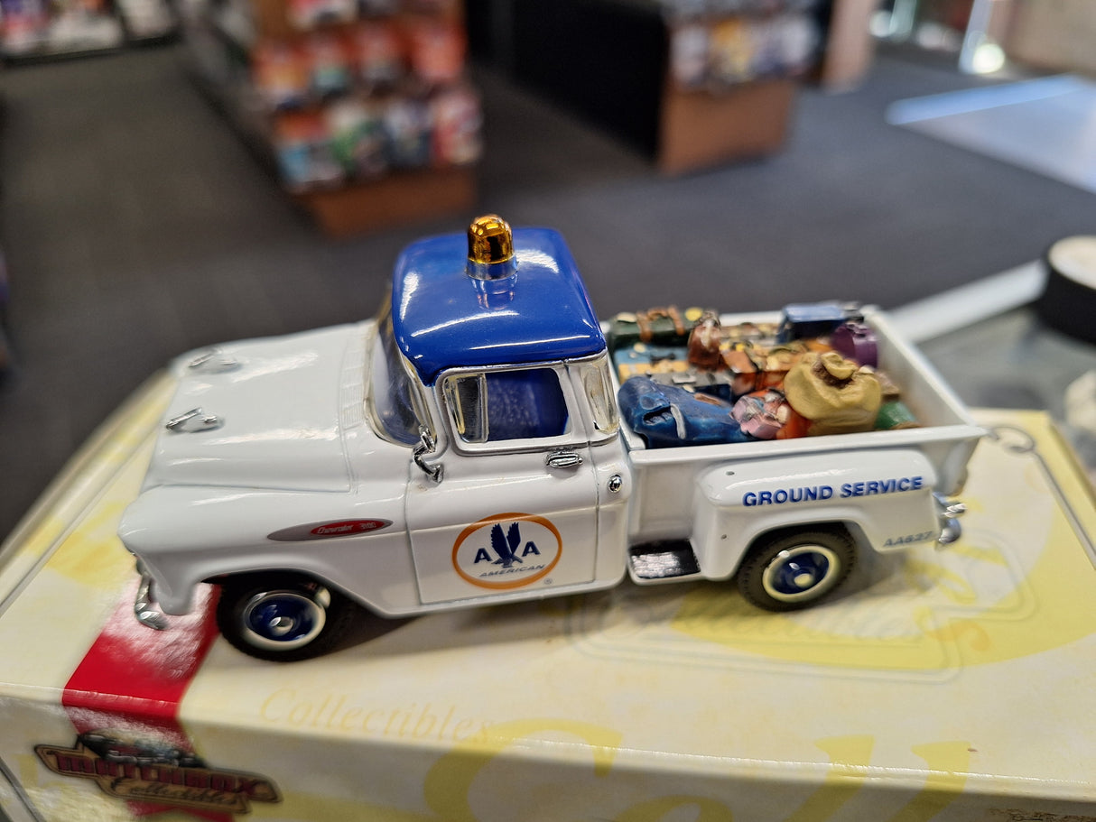 "Pre owned" Matchbox 1:43 1957 Chevy Pickup American Airlines