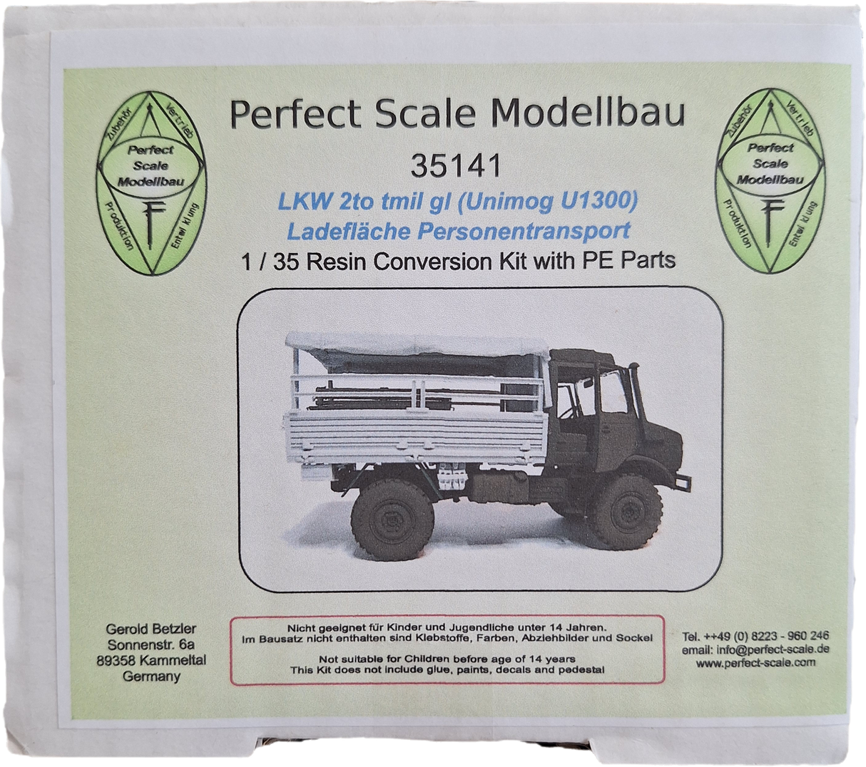 Perfect 1:35 Unimog U1300 Passenger Transport Resin Conv. Set (LW)