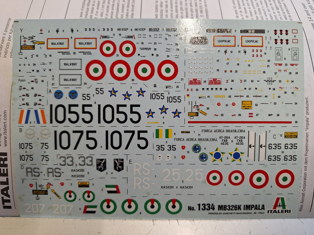 *Aged Decals* Italeri 1:72 MB 326K Impala (FMS)