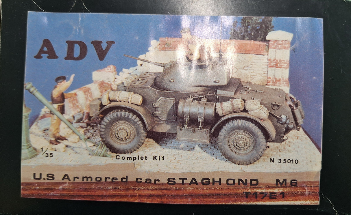 *Full Kit* ADV 1:35 U.S. Armoured Car Staghound M6 Resin