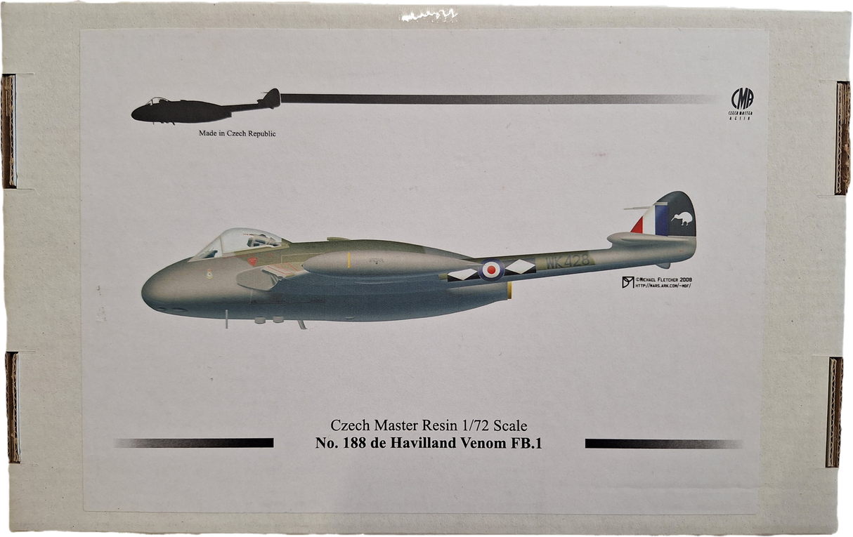 CMR 1:72 De Havilland Venom FB.1 Full Resin Kit (LW)