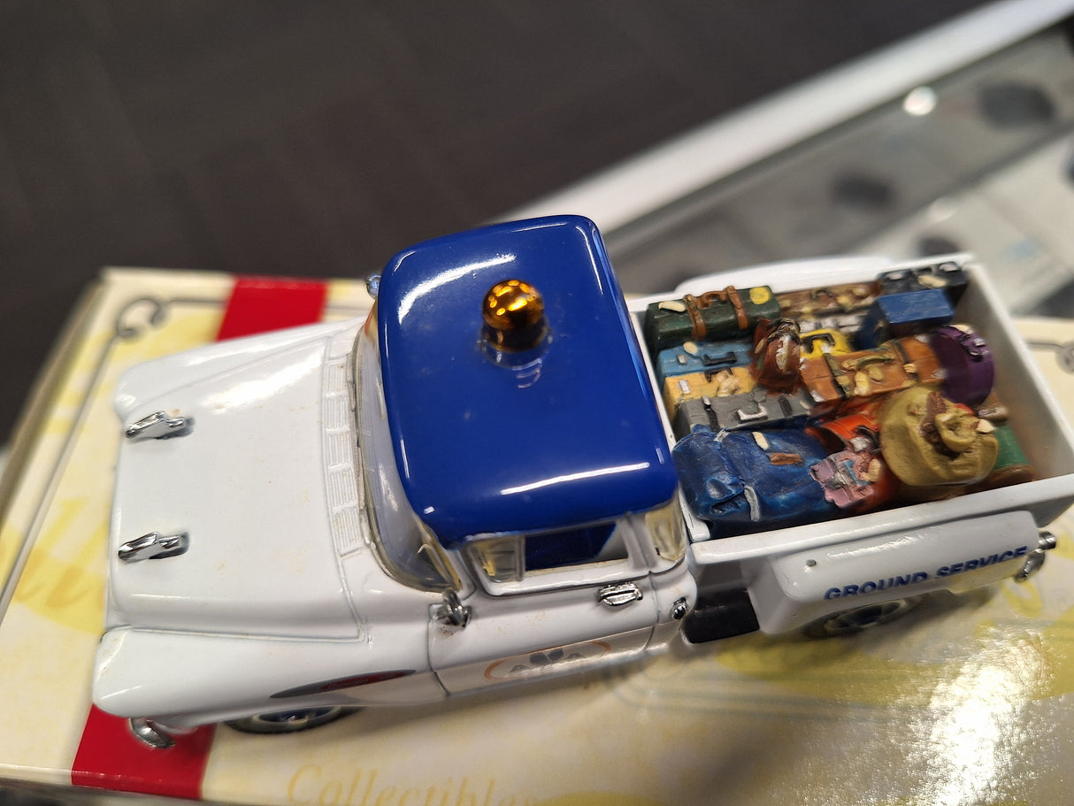 "Pre owned" Matchbox 1:43 1957 Chevy Pickup American Airlines