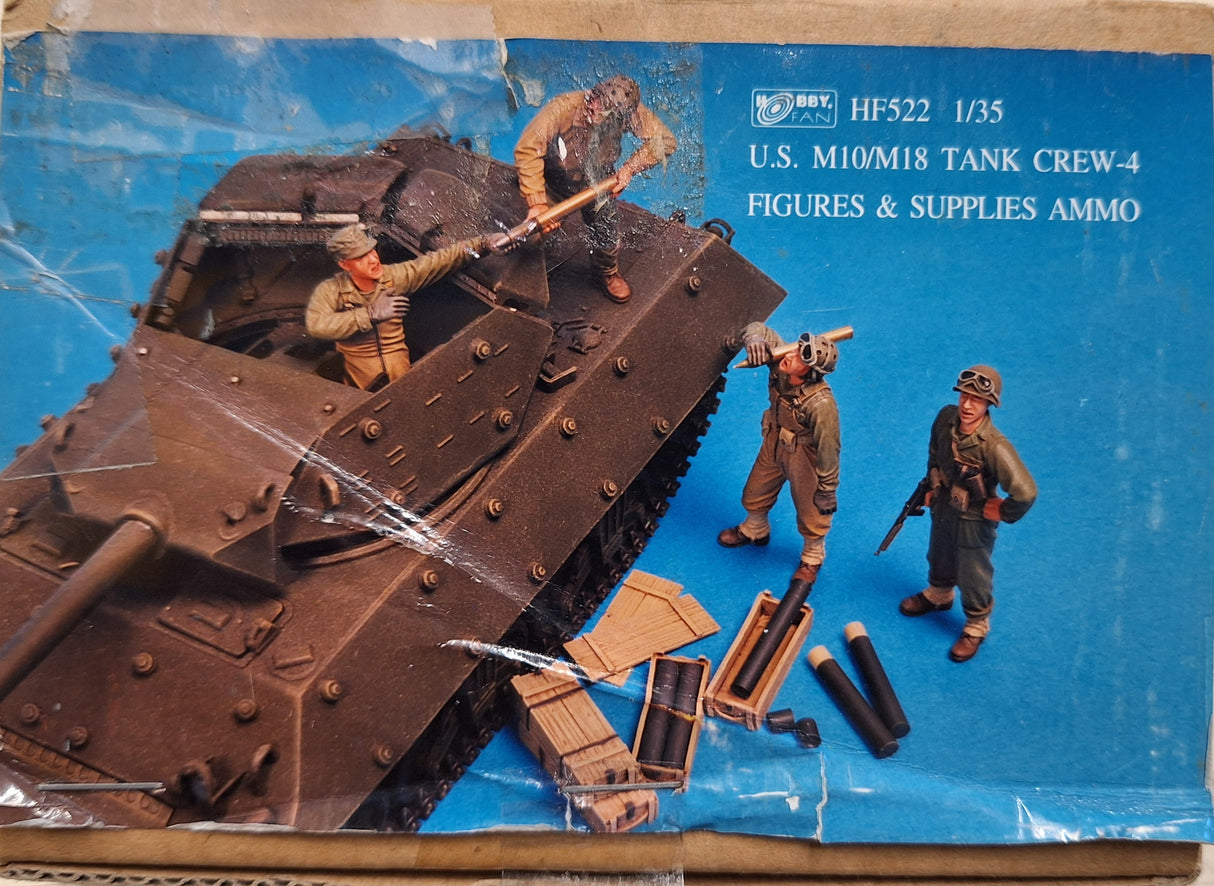 Hobby Fan 1:35 U.S. M10/M18 Resin Tank Crew w/Ammo