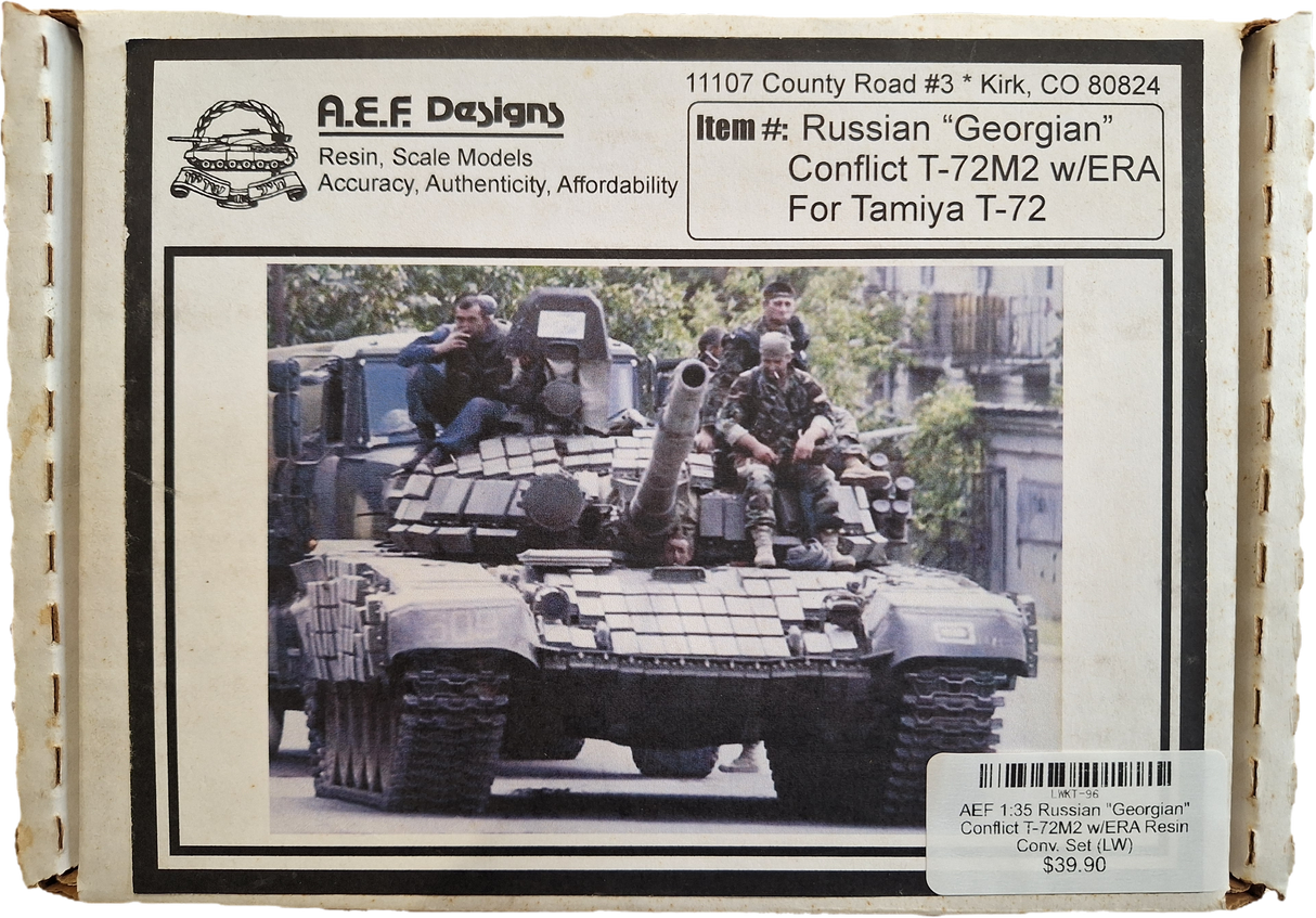 AEF 1:35 Russian "Georgian" Conflict T-72M2 w/ERA Resin Conv. Set (LW)