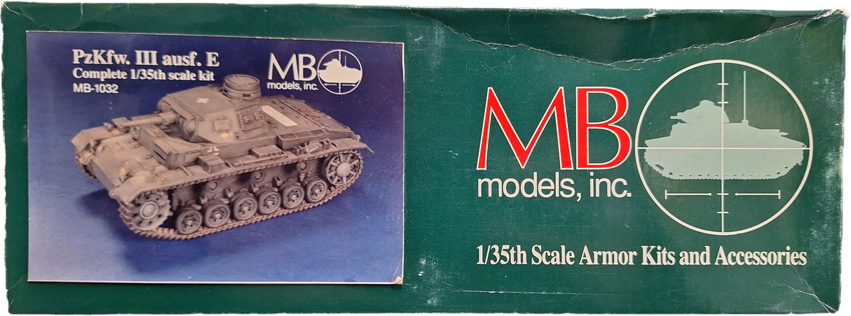 MB 1:35 German Panzerkampfwagen III Ausf. E Full Resin Kit (LW)