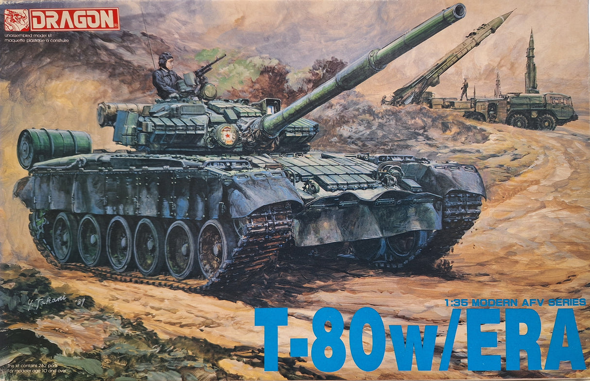 *Vintage, Aged Decals* Dragon 1:35 T-80 w/ERA
