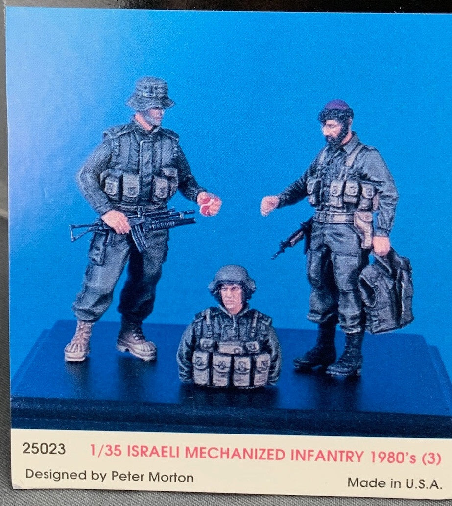 Kirin 1:35 Israeli Mech. Infantry 1980's Resin Figure Set (3pcs)