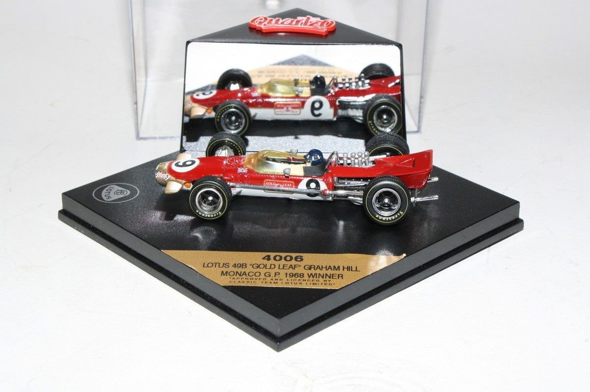 "Pre owned" Quartzo 1:43 1968 Lotus 49B 'Gold Leaf' Monaco GP Winner