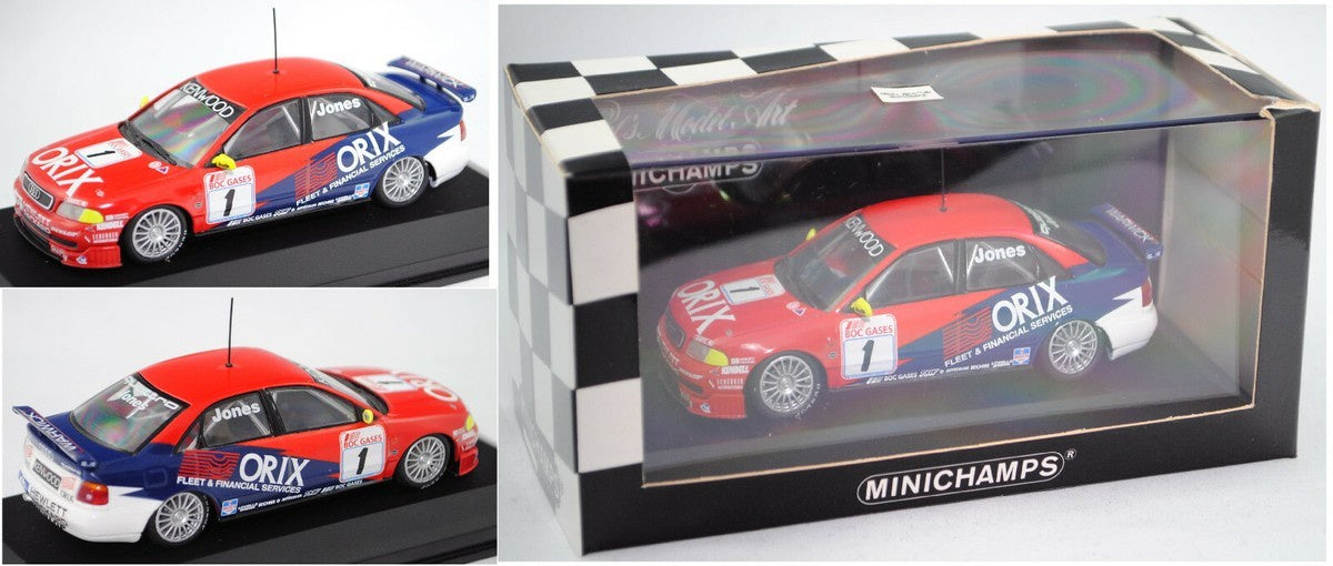 "Pre owned" Minichamps 1:43 Audi A4 Quattro ORIX B Jones