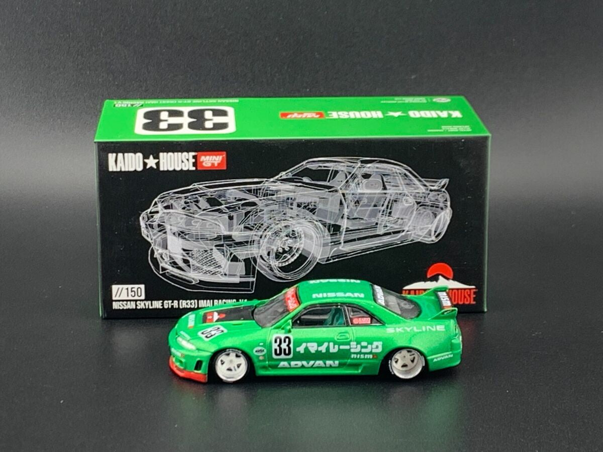MiniGT Kaido House 1:64 Nissan Skyline R33 Imai Racing V1