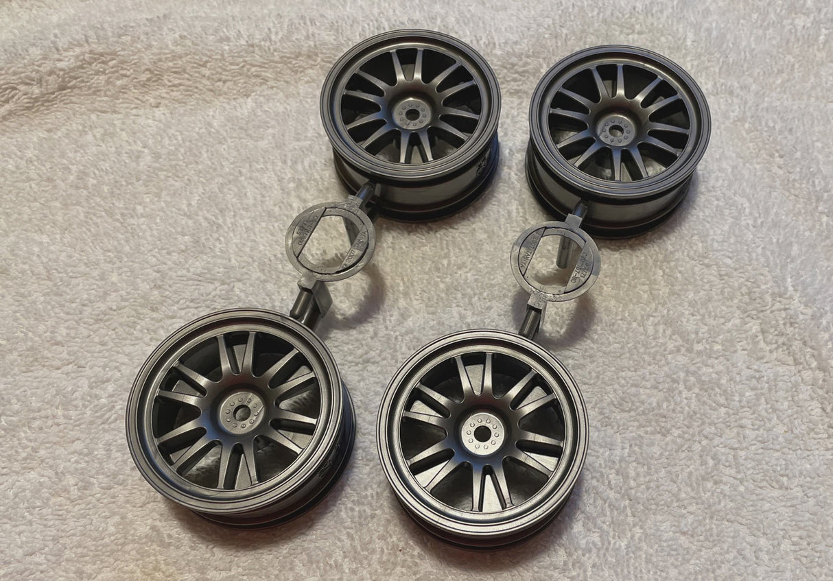 Tamiya Eclipse ADVAN SC430 Grey Enkei Split 6-spoke Wheels x 4