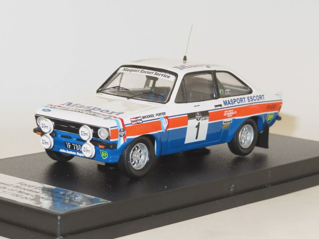 "Pre owned" Trofeu 1:43 1978 1st NZ Rally Masport MKII Escort