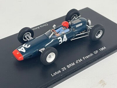 "Pre owned" Spark 1:43 Lotus 25 BRM #34 French GP 1964