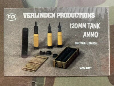 VP 1:35 Chieftain/Leopard II 120mm Tank Ammo Resin Set