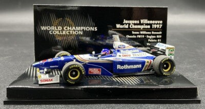 "Pre owned" Minichamps 1:43 1997Williams Renault FW19 World Champion