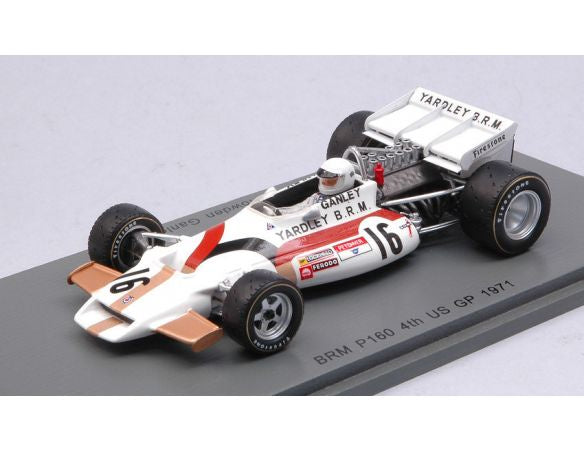 Spark 1:43 Yardley BRM P160 4th US GP 1971 H Ganley