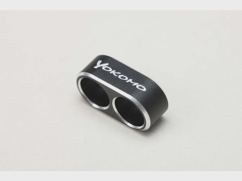 Yokomo Chamfered Wire Guide (Black/2 holes) for 12 Gauge