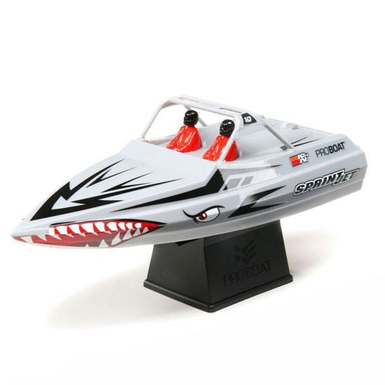 Proboat Sprintjet 9" Self-Righting Jet Boat Brushed RTR, Silver
