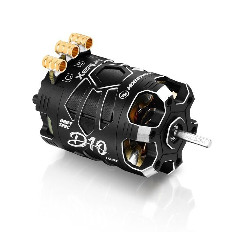 Hobbywing 30401134 XeRun D10 Black Drift Spec RC Brushless Motor 10.5T