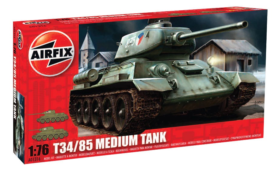 Airfix 1:76 T34/85 Soviet Medium Tank