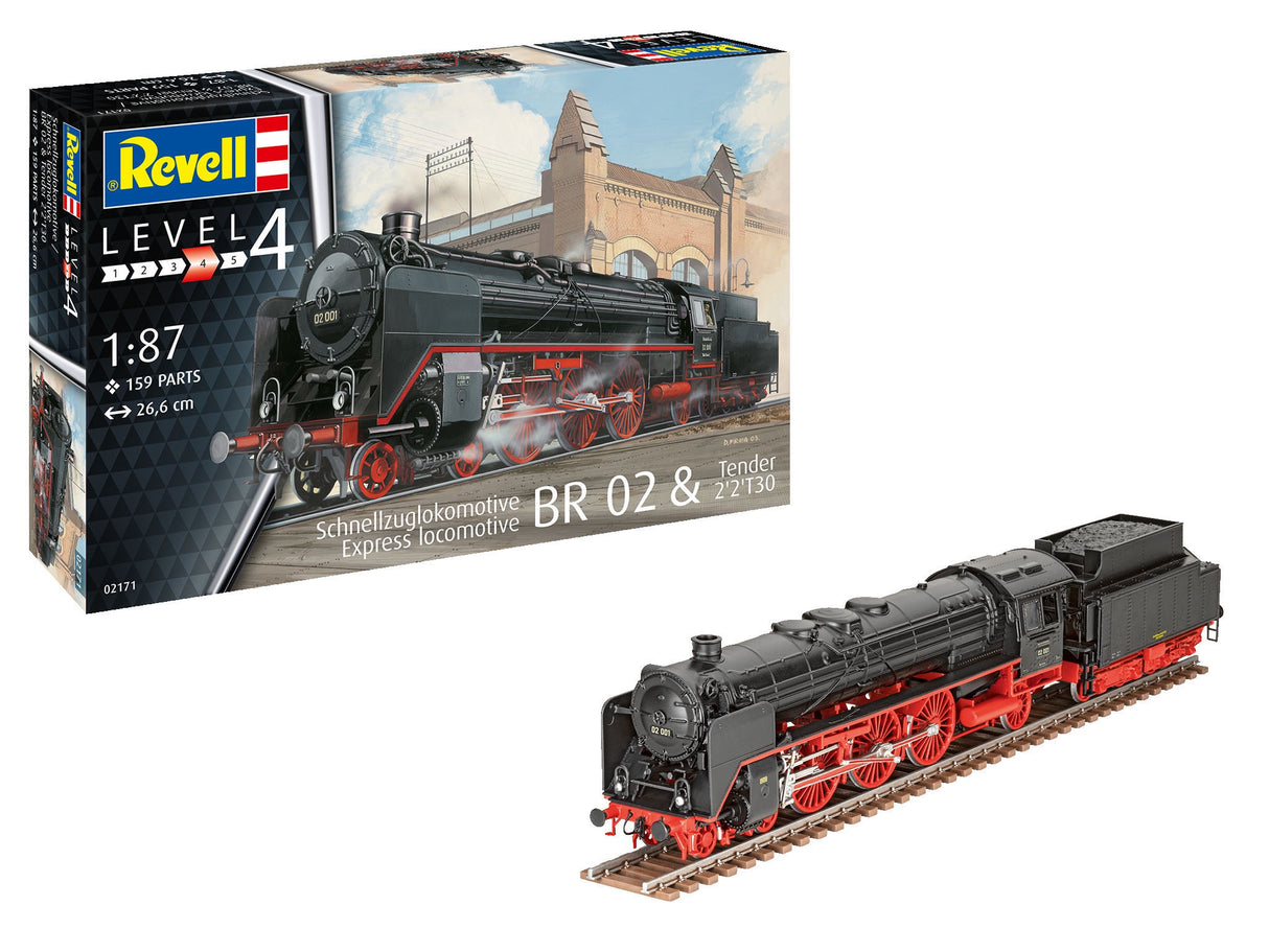 Revell 1:87 Express Locomotive BR-02 & Tender