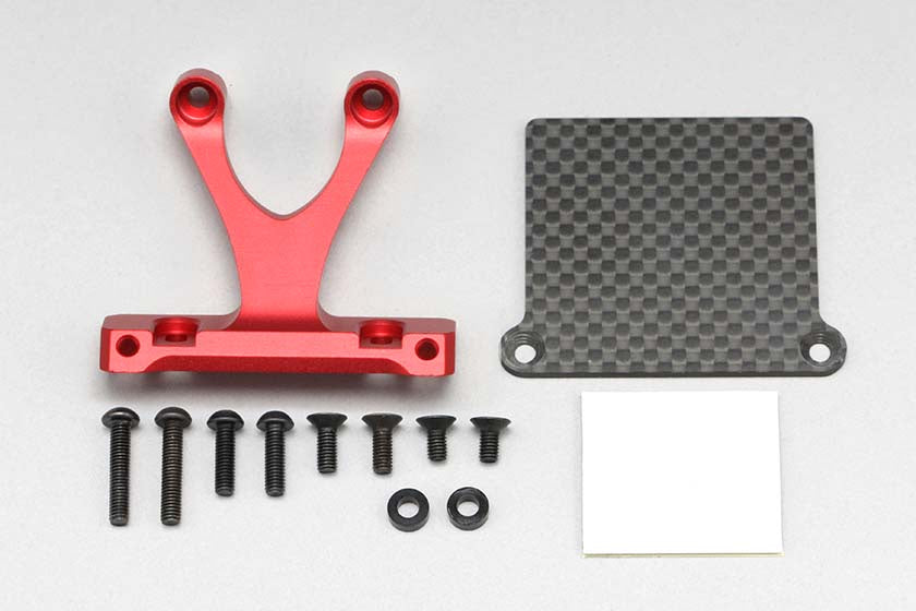 Yokomo Rear ESC Mount Set (Red)
