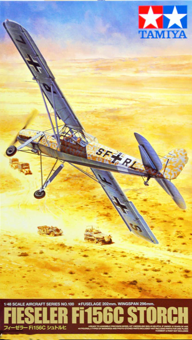 Tamiya 1:48 Fieseler Fi156C Storch Milestone 100TH Release