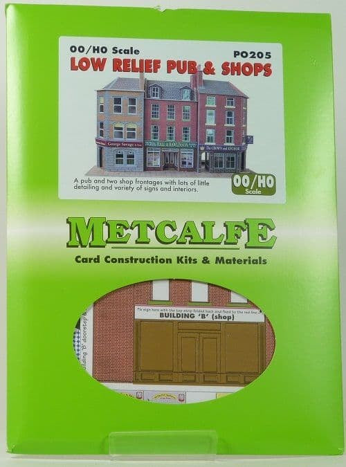 Metcalfe OO/HO Low Relief Pub & Shops