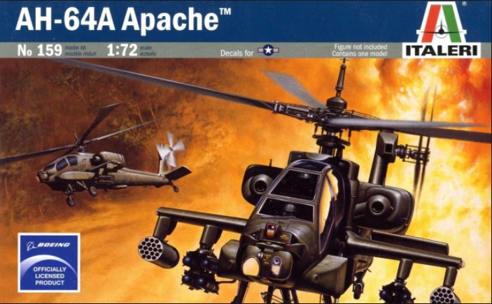 Italeri 1:72 AH-64 Apache Helicopter