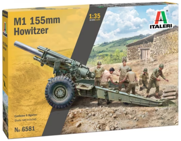 Italeri 1:35 M1 155mm Howitzer w/ crew