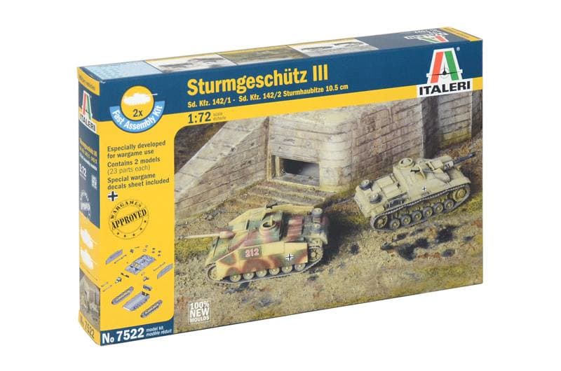 Italeri 1:72 Sturmgeschutz III 142/1 & 2