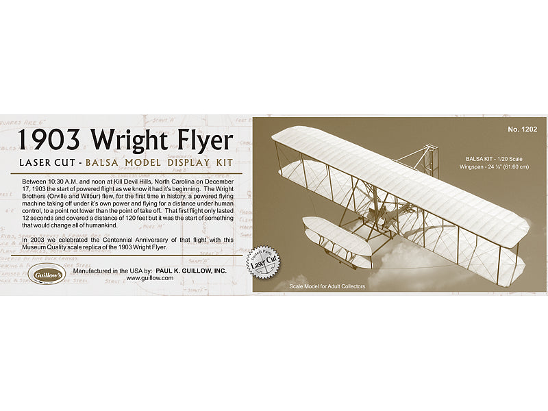 Guillows 1903 Wright Flyer