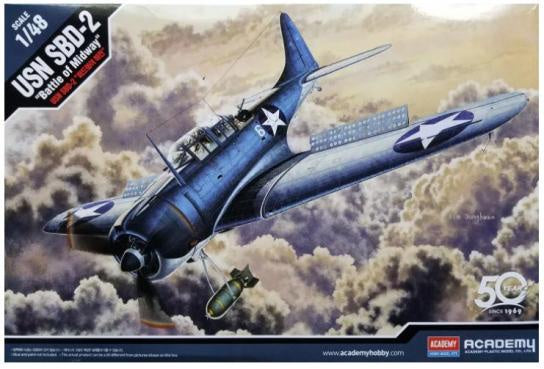 Academy 1:48 USN SBD-2 Battle of Midway