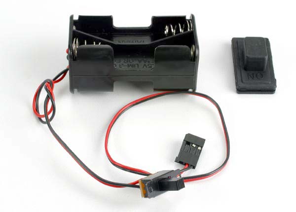 Traxxas 1523 - Battery holder with on/of