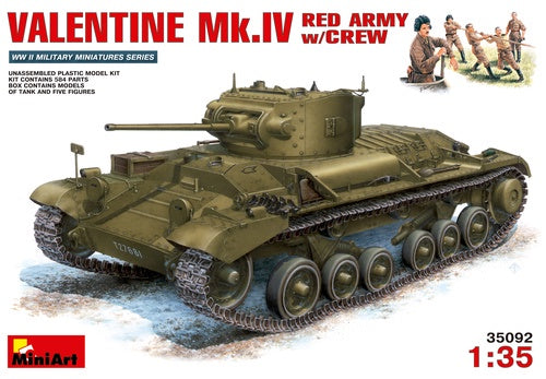 Miniart 1:35 Valentine Mk.IV Red Army w/Crew (LW)