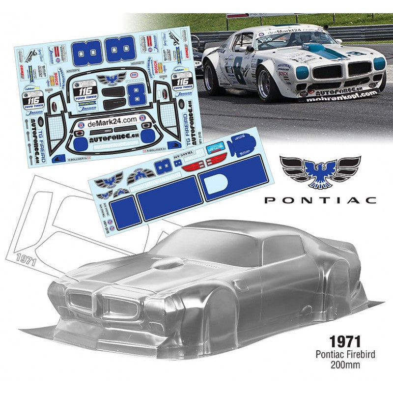 Team C 1:10 1971 Pontiac Firebird Clear Body