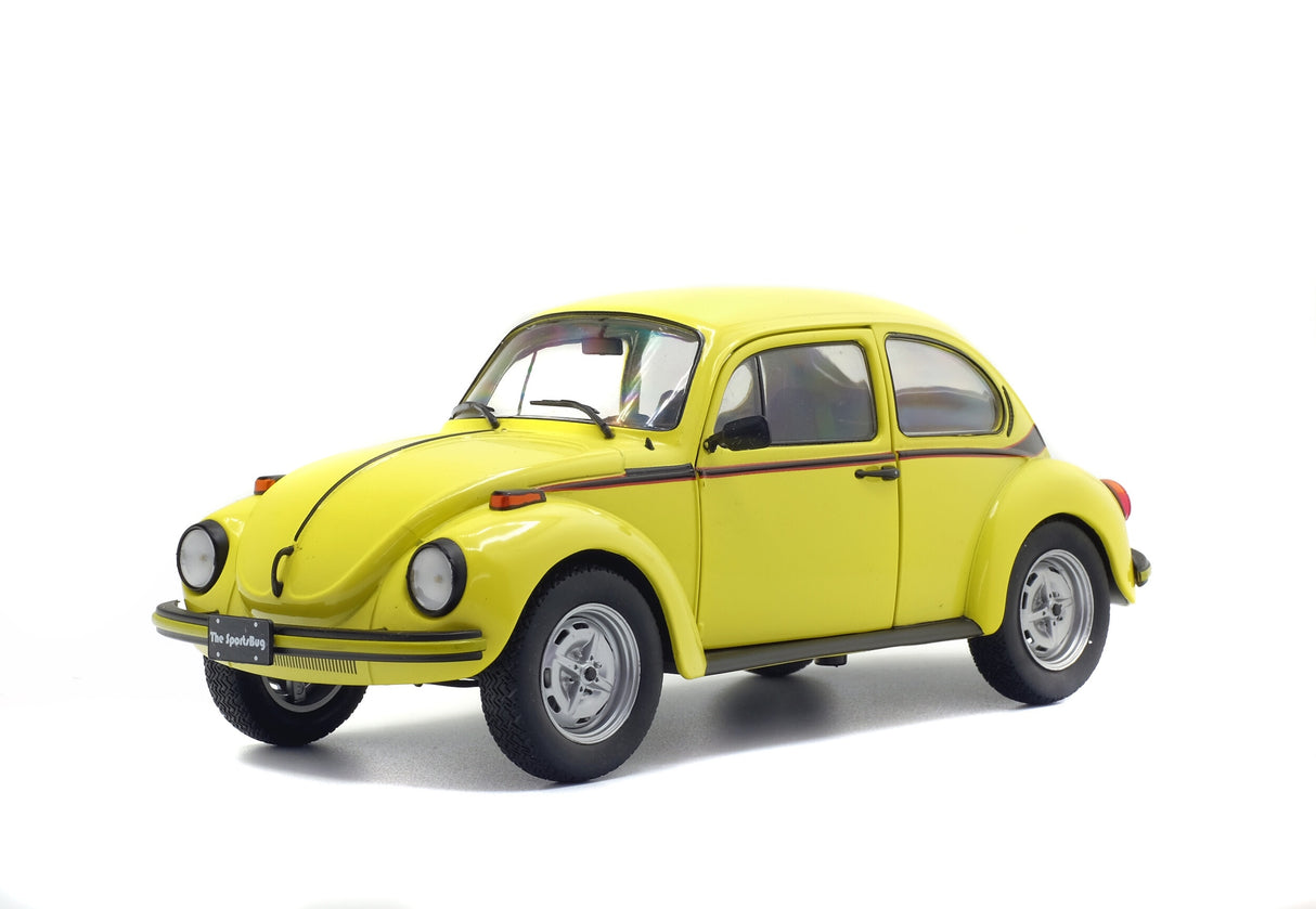 SOLIDO 1:18 VW BEETLE SPORT  BRILLIANT YELLOW 1974