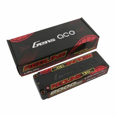 Gens Ace Redline HV 6000mAh LCG 7.6v 130C