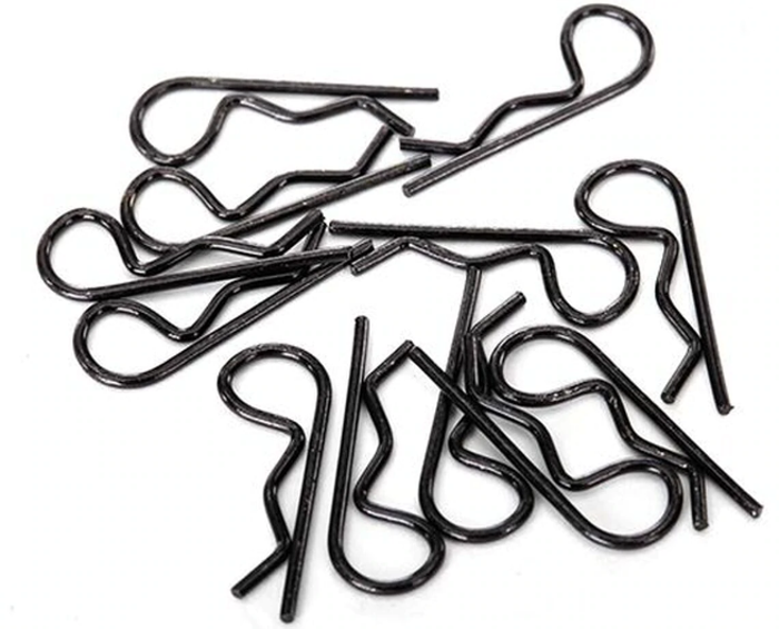 Traxxas 1834A Body Clips Black (Standard Size)