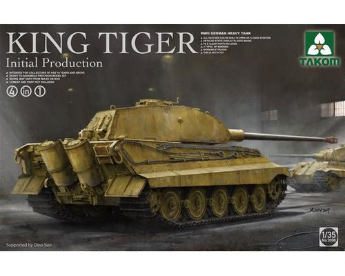 Takom 1:35 King Tiger Initial Prod. German Heavy Tank 4 in 1