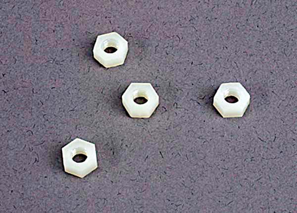 Traxxas 2447 - 4mm nylon wheel nuts (4)