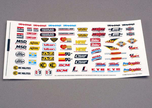 Traxxas 2514 - Decal sheet