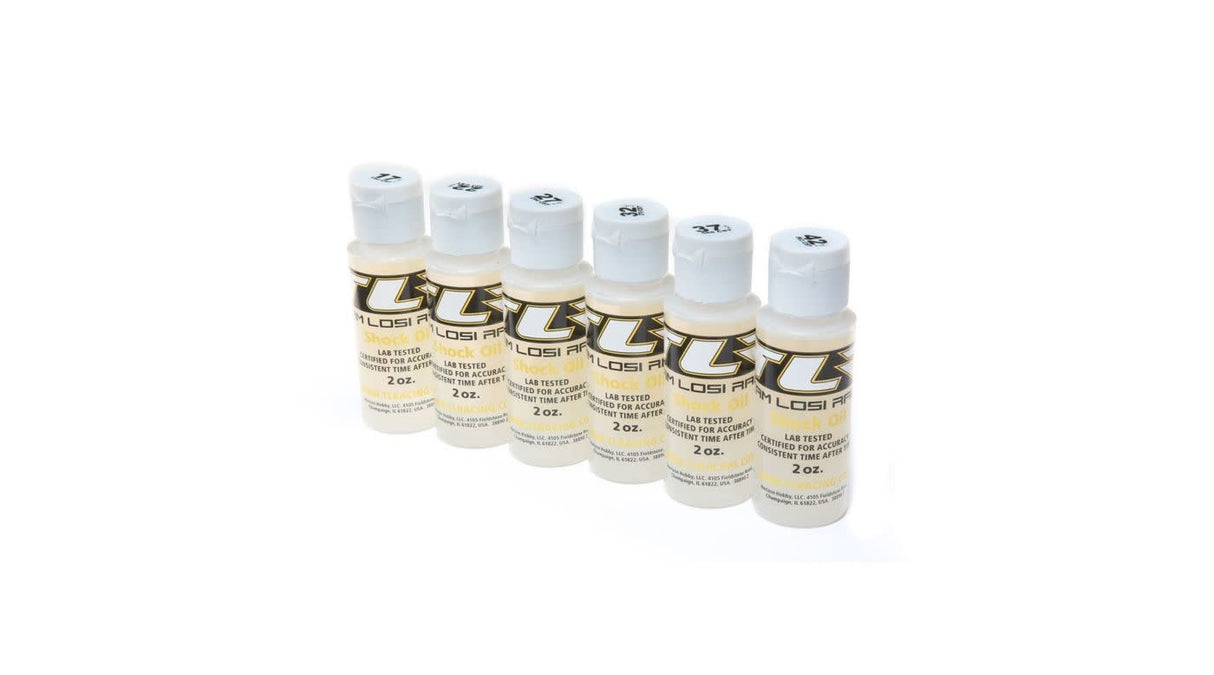 TLR Shock Oil 6pk 17.5, 22.5, 27.5, 32.5, 37.5, 42.5