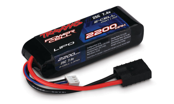 Traxxas 2820 - 2200mah 7.4v 2-Cell 25C L