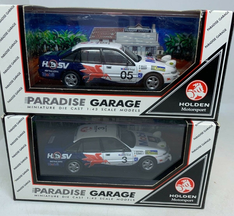 PG 1:43 1995 Mobil 1 Trial Holden Commodore Twin Set
