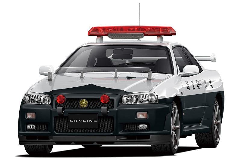 Aoshima 1:24 1999 Skyline GT-R (BNR34) Patrol Car