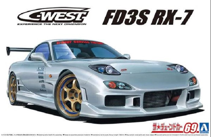 Aoshima 1:24 C-West Mazda RX-7 FD3S