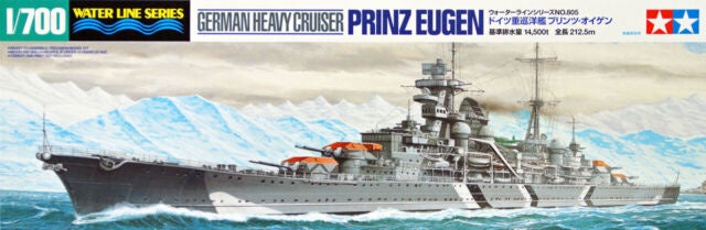 Tamiya 1:700 Prinz Eugen German Cruiser