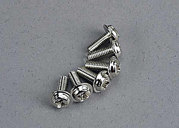 Traxxas 3185 - Motor screws (3x8mm washe