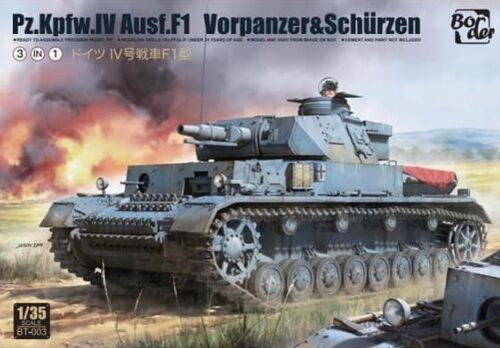 Border 1:35 Pz.Kpfw.IV Ausf.F1 Vorpanzer & Schurzen